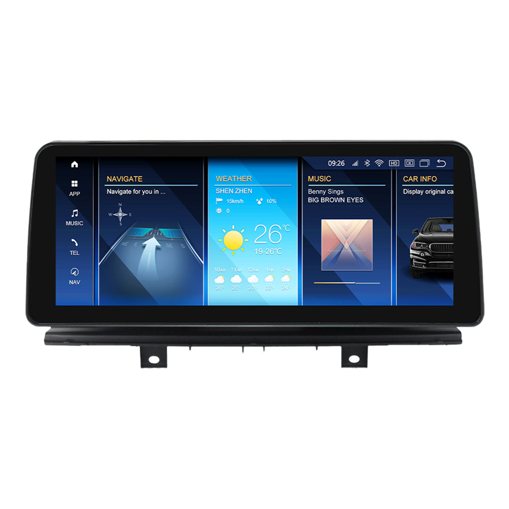 Autoradio Movyro pour BMW X5 X6 2014-2019, écran tactile Android 15, CarPlay, Android Auto, NBT EVO pour série F15 F16.