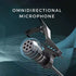 Microphone audio mains libres universel Movyro avec connecteur 3,5 mm pour autoradio stéréo, idéal pour la communication en voiture.