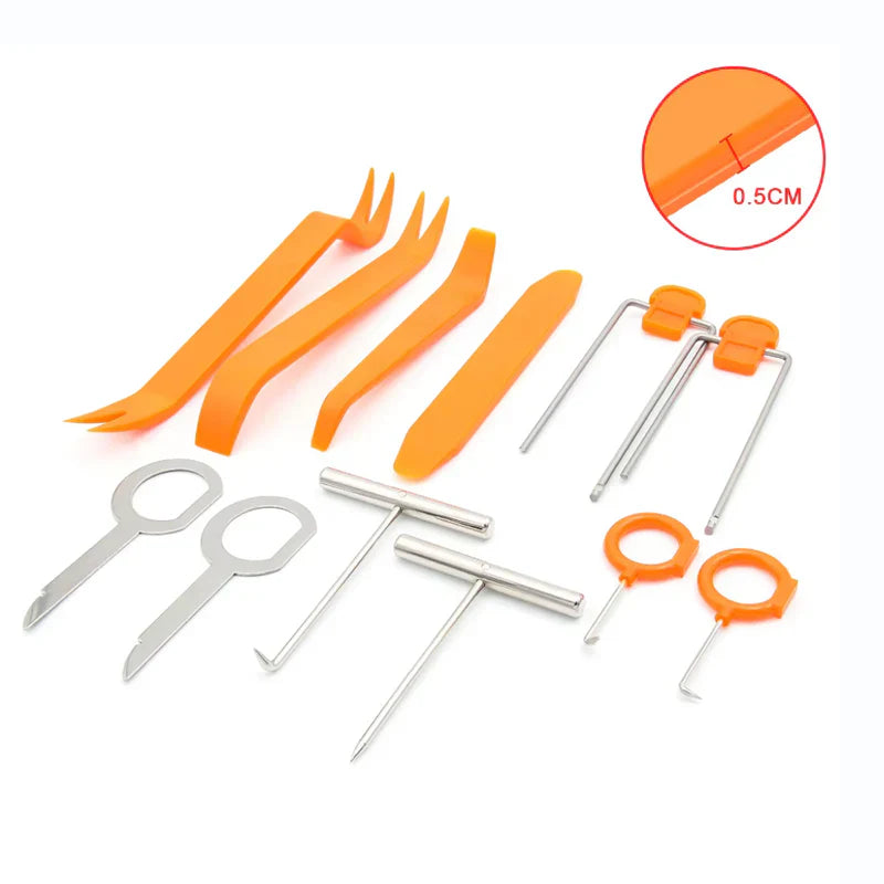 Je suis désolé, mais l'image semble être une photo d'une caméra, pas un kit d'outils de démontage de garnitures.