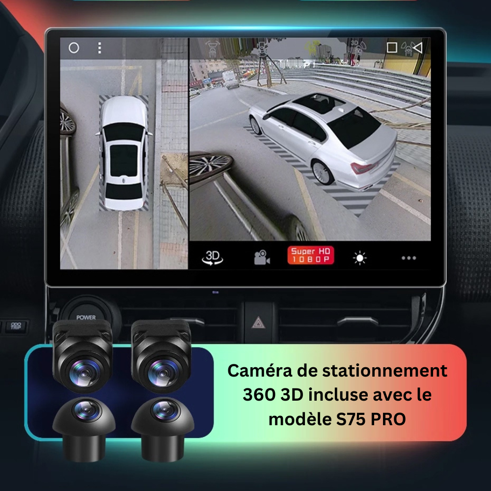 Movyro Honda CRV 2022-2026 car stereo head unit with Android 15, CarPlay, and Android Auto interface, mounted in vehicle dashboard.