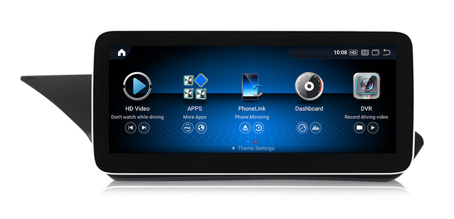 Movyro Mercedes E Class W212 Android Car Stereo with CarPlay and Android Auto, touchscreen display, NTG 4.0 to 5.0 model compatibility