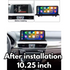Movyro BMW X1 X2 2015-2022 F48 F39 Android CarPlay and Android Auto autoradio installed in the dashboard.