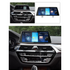 Movyro BMW 5 Series 2017-2024 G30 G31 car stereo with Android 15, CarPlay and Android Auto interface, touchscreen display.