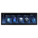 BMW 5 Series 2017-2024 G30 G31 car stereo by Movyro with Android 15, CarPlay, and Android Auto interface in a modern dashboard display