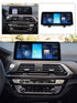 Movyro Android 15 car stereo for BMW X3 X4 2017-2022 G01 G02 with CarPlay and Android Auto display inside the vehicle.