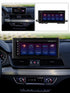Movyro Android Car Stereo for Audi Q5 SQ5 RSQ5 2016-2020 with CarPlay and Android Auto interface, shown in dashboard installation.
