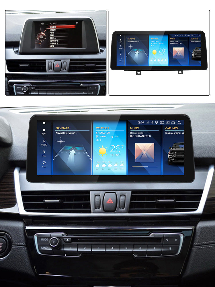 Autoradio Movyro pour BMW 2 Series Active Tourer 2013-2019, écran Android 15, CarPlay, Android Auto, NBT EVO, système audio voiture