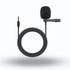Microphone audio mains libres universel Movyro avec connecteur 3,5 mm pour autoradio stéréo, vue de face.