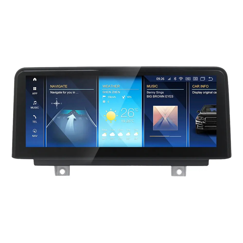 Autoradio Carplay Android Auto Movyro pour BMW Série 1 F20 F21 F23 2011-2019, écran Android 15, système NBT EVO.