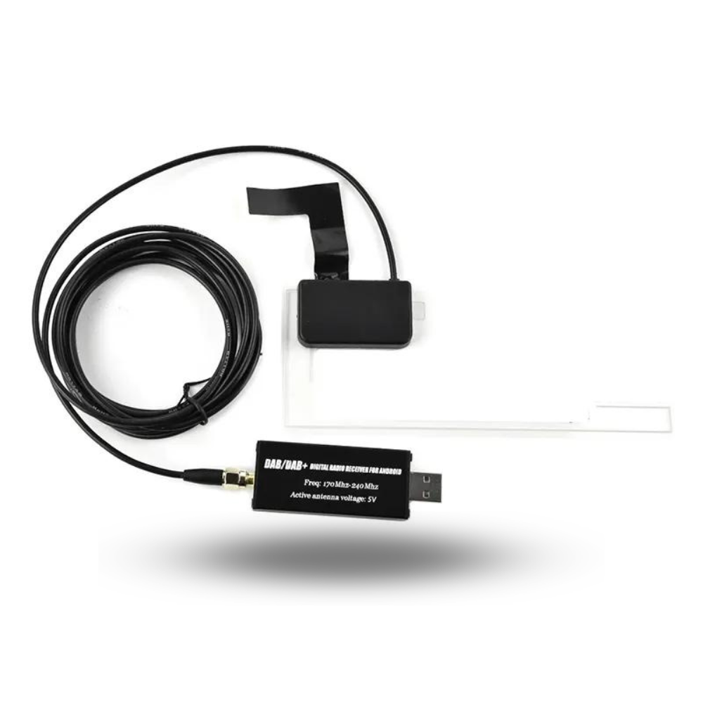 Adaptateur d'antenne DAB+ Movyro pour autoradio Android, compatible avec BMW X1 (2009-2023) pour meilleure réception radio.