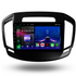 Movyro Opel Insignia 2013-2017 Android 15 Autoradio with Apple CarPlay and Android Auto, shown installed in vehicle dashboard.