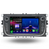 Movyro Android 15 autoradio with Apple CarPlay and Android Auto installed in a BMW X1 (2009-2015) interior display screen.