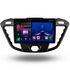 Autoradio Movyro Android 15 pour Ford Transit Custom MK8 2013-2018 avec Apple CarPlay et Android Auto, affichage du tableau de bord.