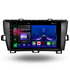 Movyro Toyota Prius 2009-2015 Android 15 autoradio with Apple CarPlay and Android Auto, installed in a car dashboard.