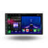 Autoradio universel Movyro avec écran tactile de 7 pouces, compatible Android Auto et Apple CarPlay dans une BMW X1 2009-2015.