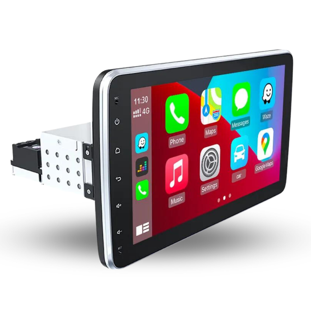 Écran de 10 pouces pour autoradio universel Movyro, compatible BMW X1 2009-2015, avec Android Auto et Apple CarPlay.