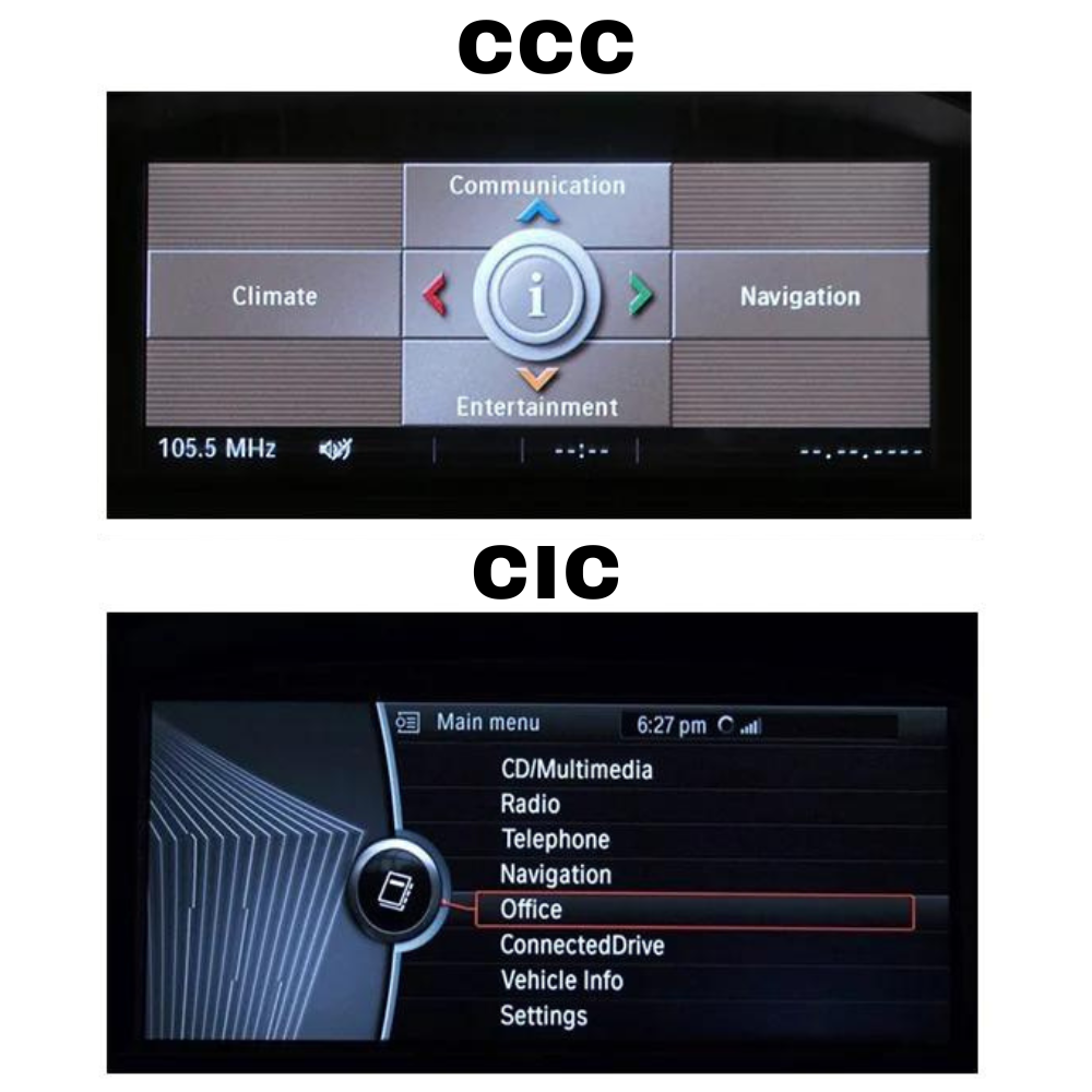 Movyro BMW X5 X6 2006-2014 car stereo with Android Auto and CarPlay, touchscreen radio compatible with E70 and E71 models.