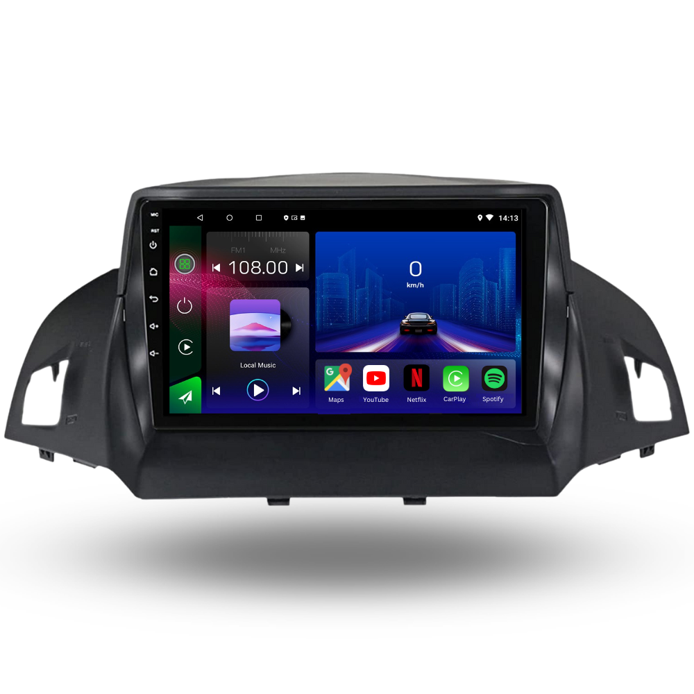 Autoradio Android 15 Movyro pour Ford Kuga, Escape, C-Max 2012-2019 avec Apple CarPlay et Android Auto