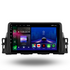 Movyro Renault Kiger 2021+ autoradio with Android 15, Apple CarPlay, and Android Auto display in a modern car interior.