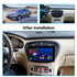 Autoradio Movyro Peugeot 607 2004-2010 avec Android 15, Apple CarPlay et Android Auto, affichage numérique.