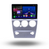 Movyro Citroen C-Elysee 2008-2013 Android 15 autoradio with Apple CarPlay and Android Auto, black and silver display.