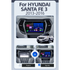 Autoradio Android 15 Movyro pour Hyundai Santa Fe 2013-2016 avec Apple CarPlay et Android Auto, compatible avec plusieurs modèles GMC et Chevrolet.