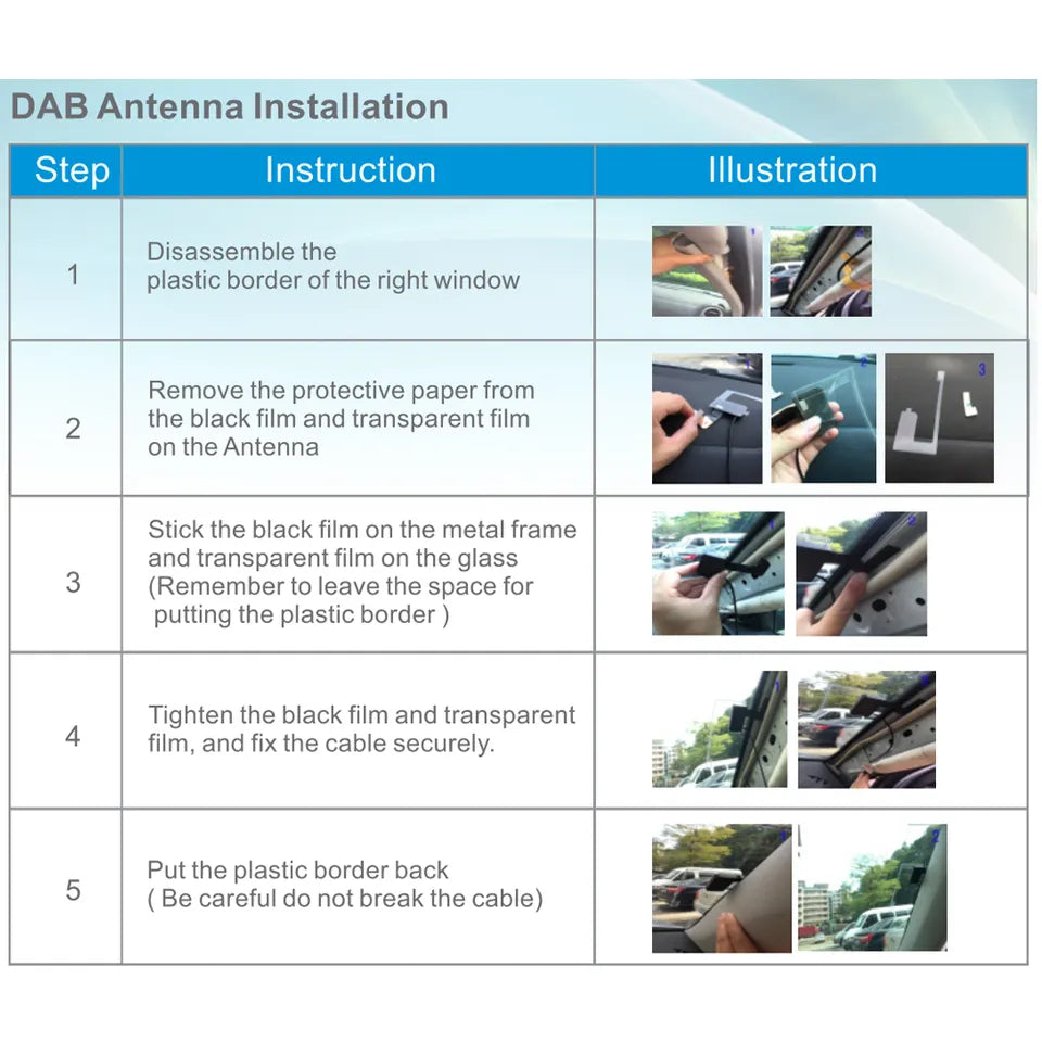 Adaptateur d'antenne DAB+ Movyro pour autoradio Android, dongle aerial compact avec connecteur pour réception radio numérique.