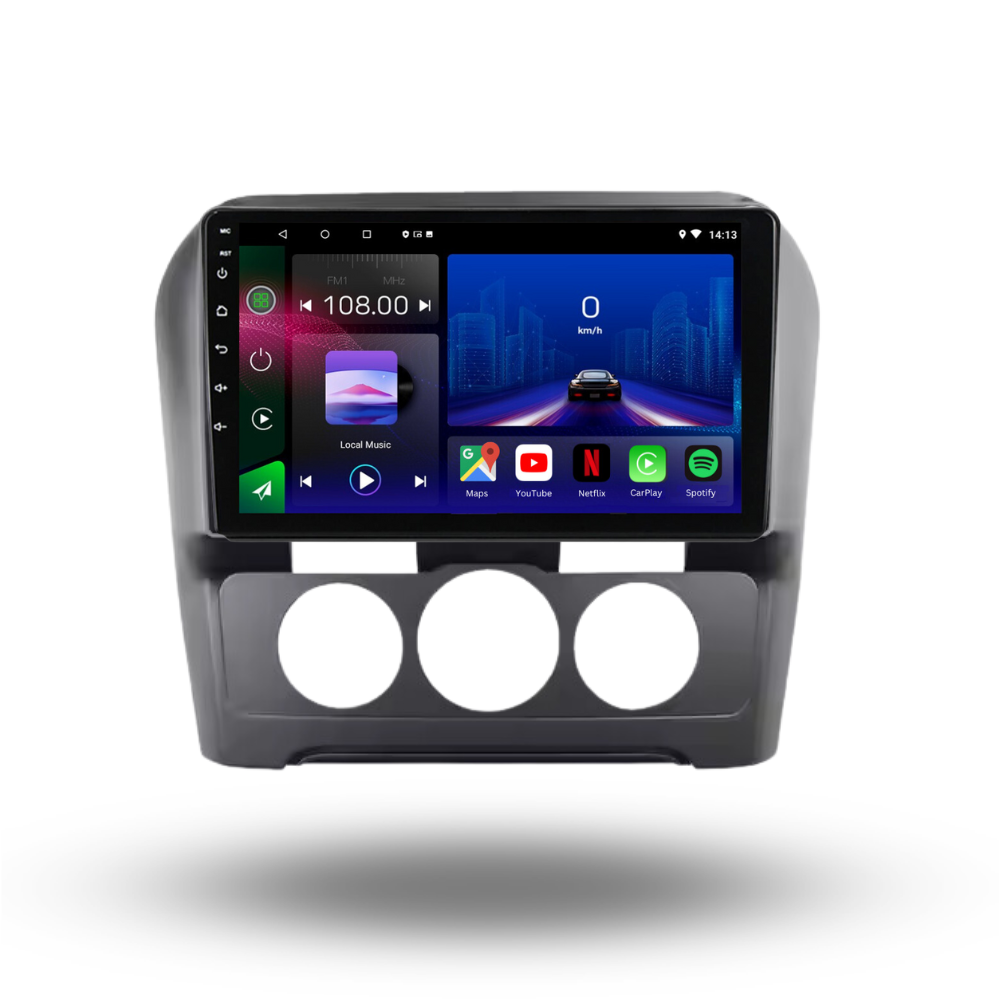 Autoradio Movyro pour Citroen C4 C-Quatre C-Triunfo 2015-2018 avec écran tactile, Apple CarPlay et Android Auto, manuel de climatisation