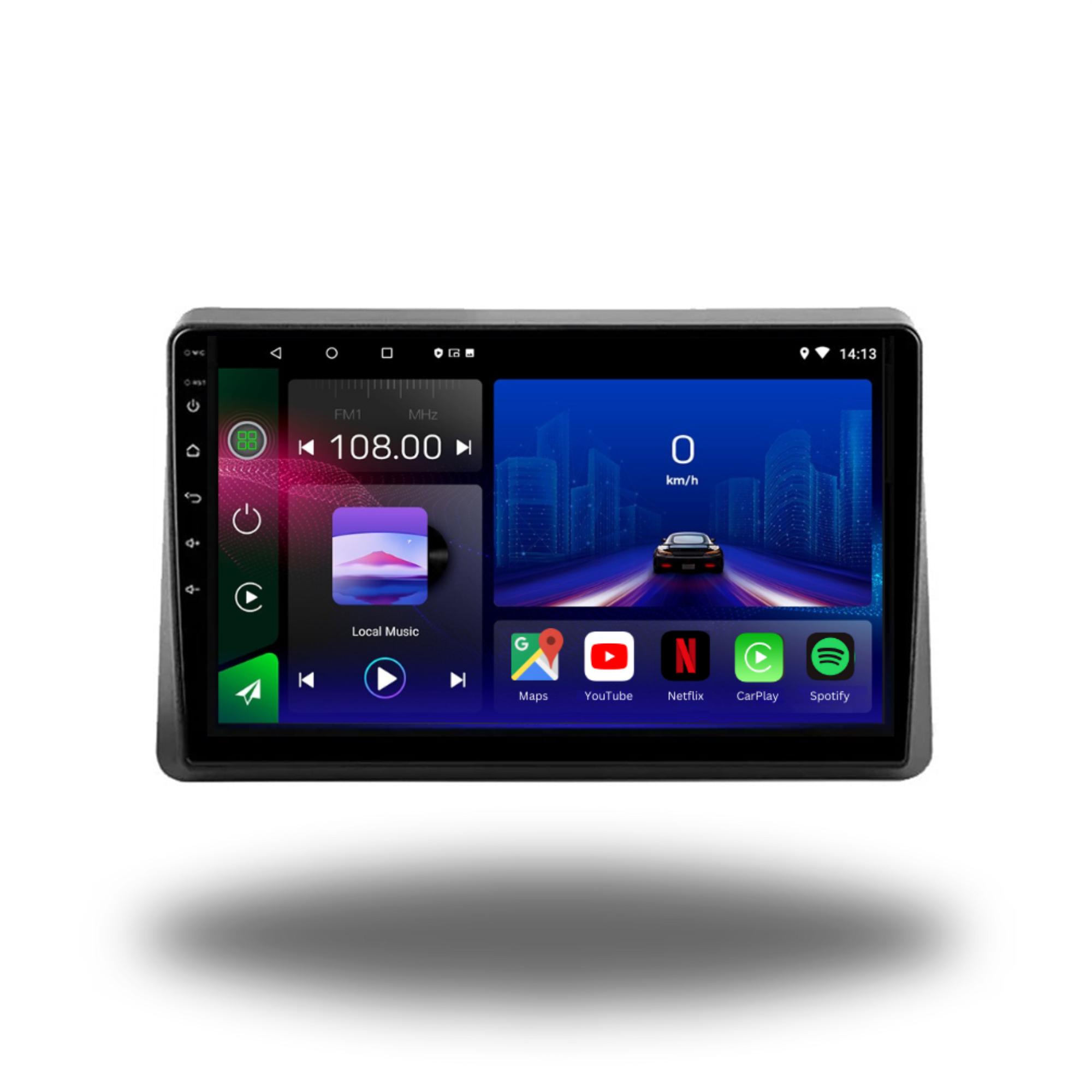Movyro Android 15 Autoradio for Renault Master, Opel Movano B, Nissan NV400 2019-2025 with Apple CarPlay and Android Auto integration.