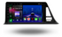 Movyro Android 15 autoradio for Toyota CH-R (2016-2019) with Apple CarPlay and Android Auto interface on screen.