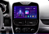 Movyro Android 15 autoradio for Renault Clio 4 (2012-2021) with Apple CarPlay and Android Auto interface on screen.