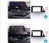 Movyro Android 15 autoradio display for Toyota CH-R 2016-2019 with Apple CarPlay and Android Auto integration.