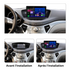 Movyro Android 15 autoradio installed in a Subaru Tribeca 2007-2014 with Apple CarPlay and Android Auto features.
