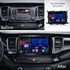 Movyro Kia Carens 2013-2018 Android 15 car stereo head unit with CarPlay and Android Auto, featuring a sleek touchscreen display.