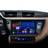 Autoradio Android 15 Movyro pour Toyota Corolla Auris 2016-2019 avec Apple CarPlay et Android Auto, installation avant.