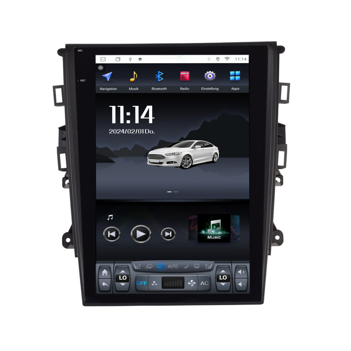 Autoradio Android Movyro pour Ford Mondeo MK5 2013-2018 avec écran tactile 13,6 pouces, CarPlay et navigation GPS.