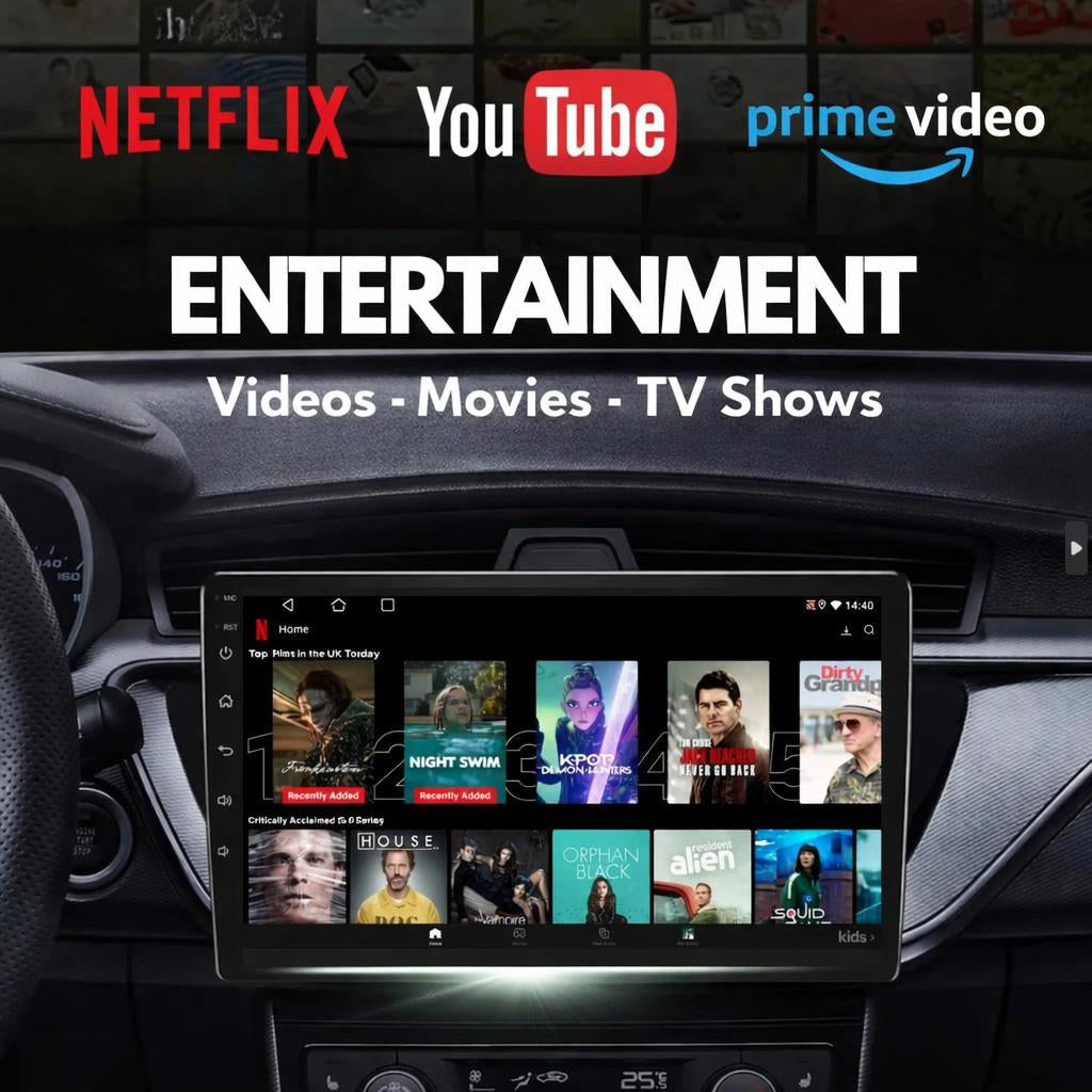 Autoradio Nissan Navara 2006-2014 Movyro avec écran tactile, CarPlay, Android Auto et fonctionnalités modernes.