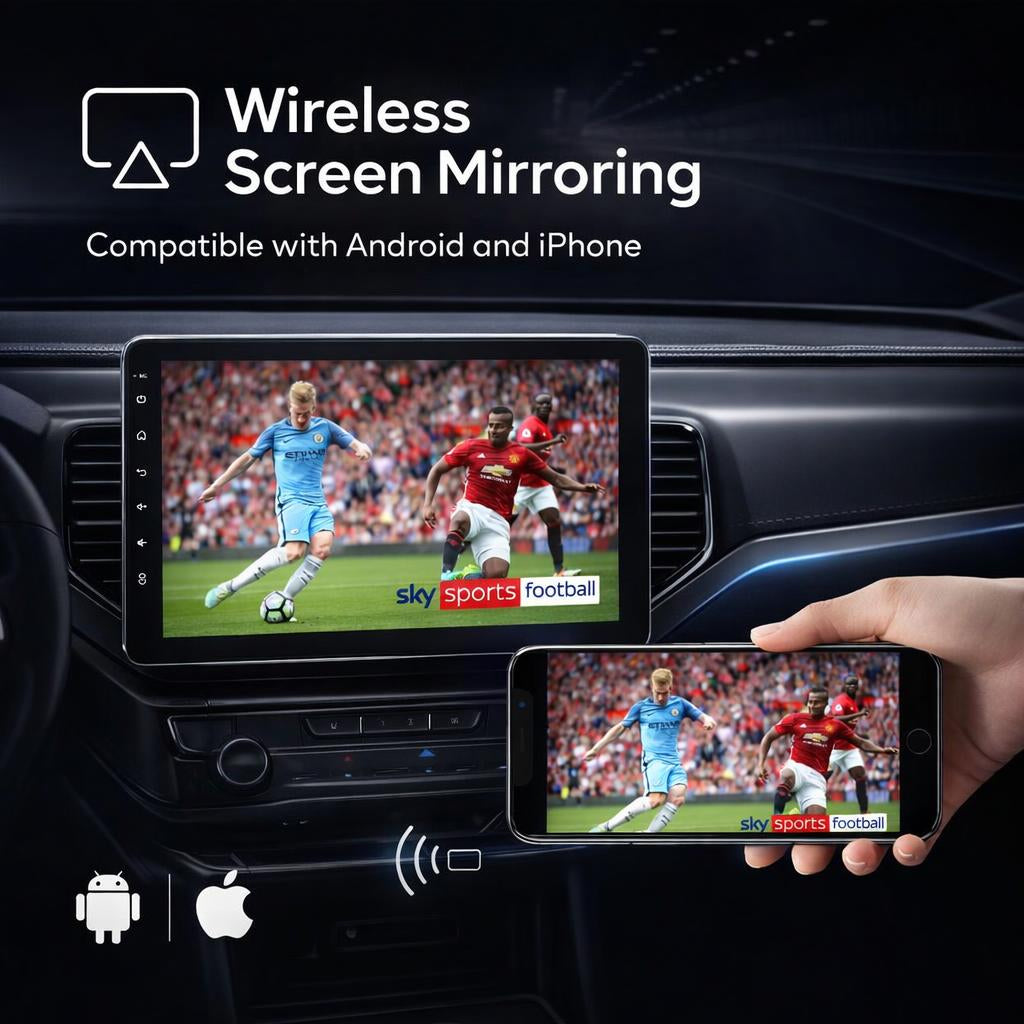 Autoradio Honda HR-V 2014-2020 Movyro avec écran tactile, compatible CarPlay et Android Auto, pour système audio de voiture.