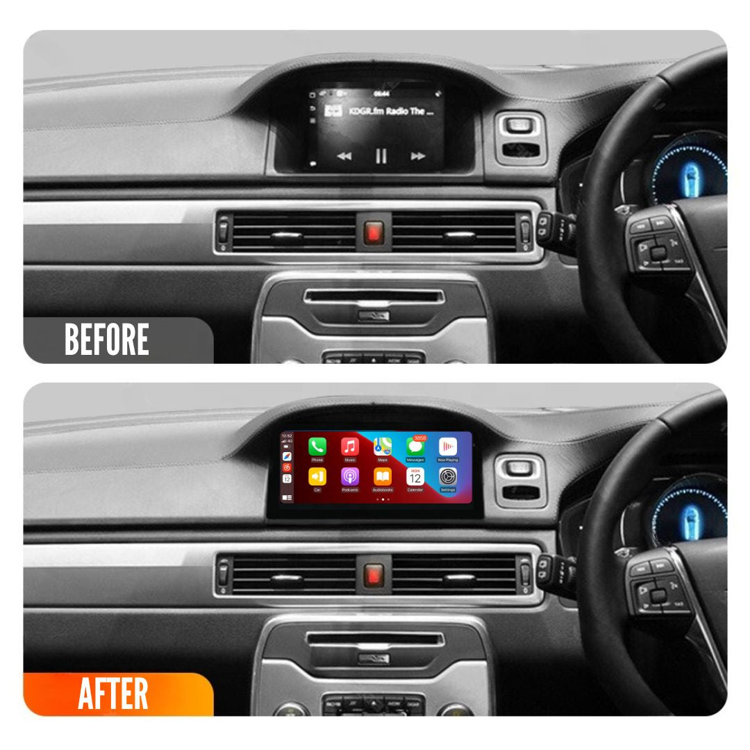 Autoradio Android Movyro pour Volvo S80 et V70 2011-2016, écran tactile, compatible CarPlay et Android Auto, 8 cœurs.