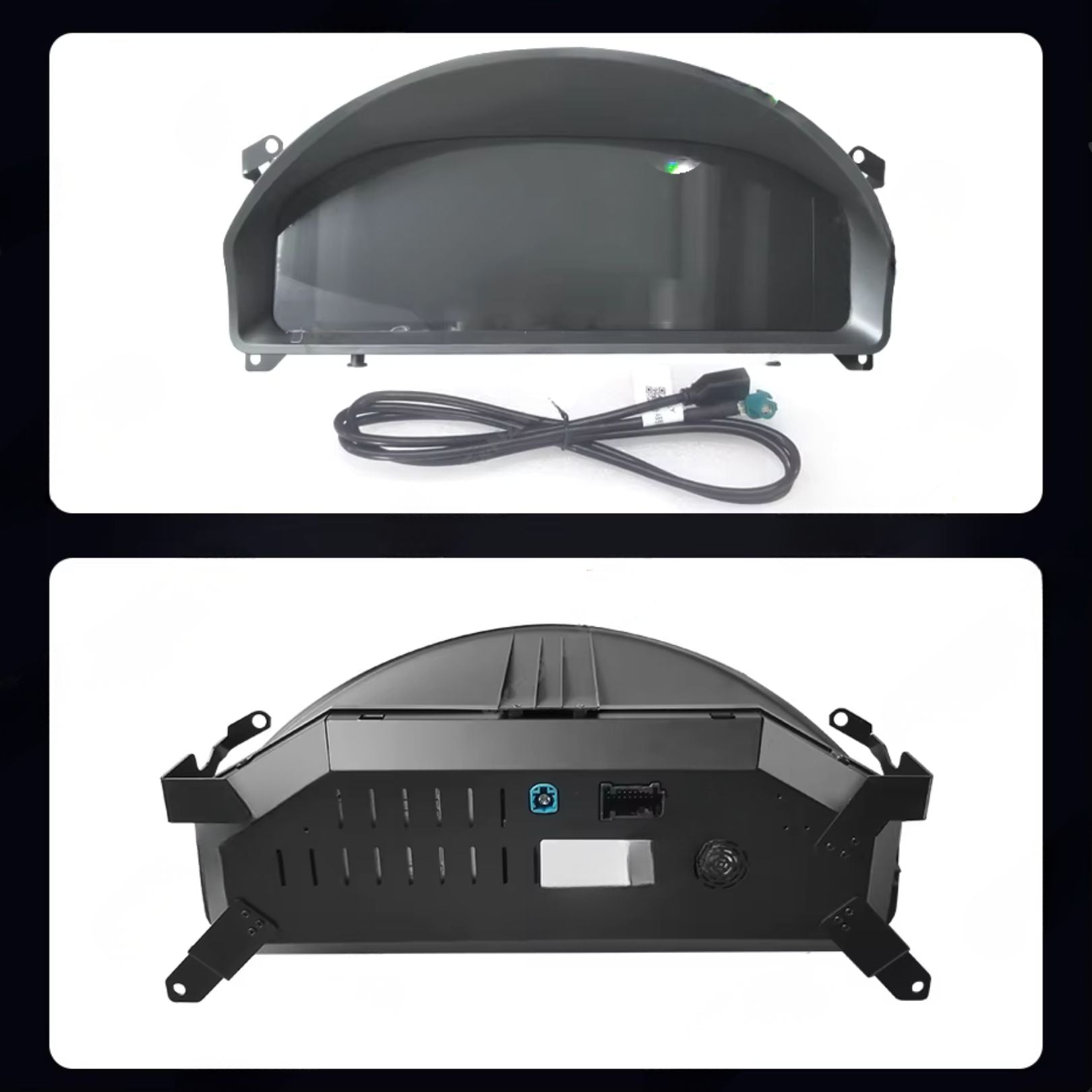 Digital LCD instrument cluster for Mercedes-Benz A-Class, CLA, GLA (2013-2019) by Movyro with Linux system and modern dashboard display.