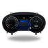 Digital LCD instrument cluster for Mercedes-Benz A-Class, CLA, GLA by Movyro, showing a modern dashboard with Linux system.