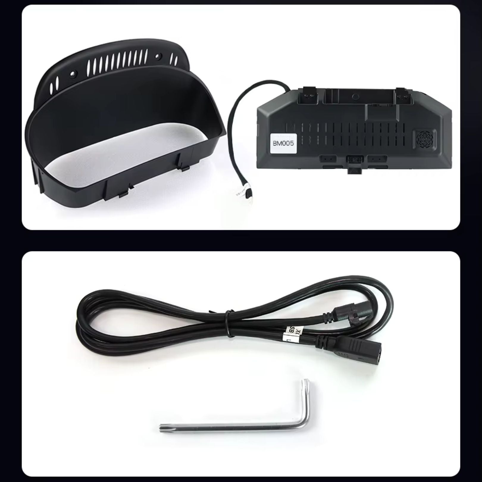 Combiné d'instruments numérique LCD 12,3" pour BMW X5 E70/X6 E71 avec CarPlay, tableau de bord digital Movyro.