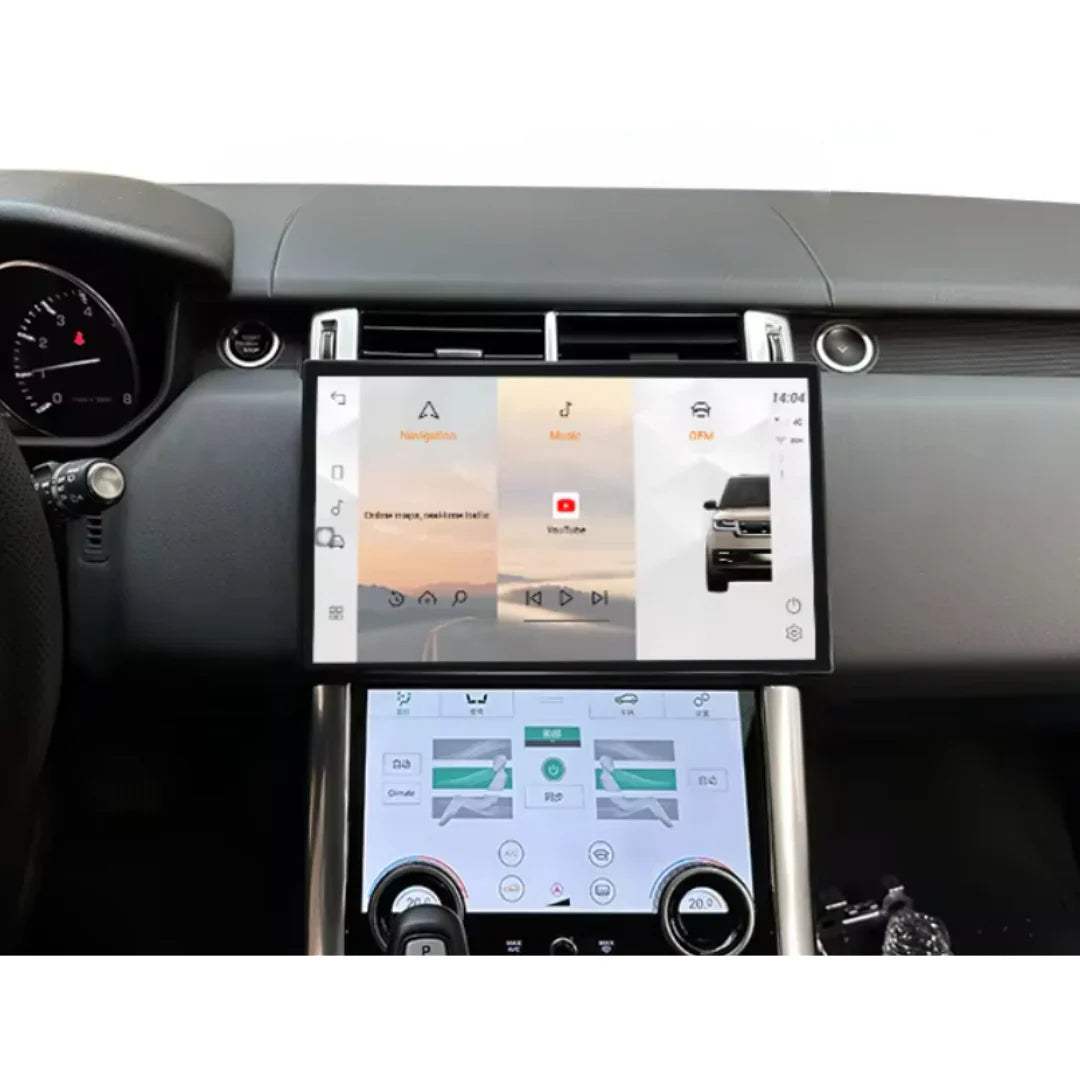 Autoradio Movyro pour Range Rover Sport Vogue 13,3 pouces 2013-2017, écran Android 15, Apple CarPlay, Android Auto, numérique.