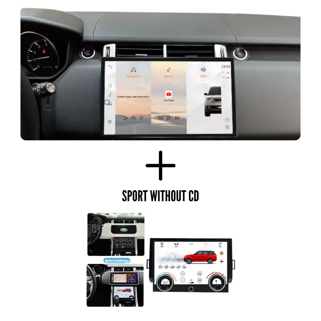 Autoradio Android Movyro pour Range Rover Sport Vogue 13,3 pouces 2013-2017 avec Apple CarPlay et Android Auto.