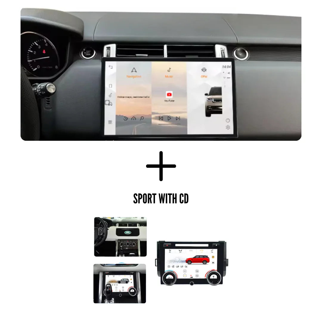 Autoradio Movyro pour Range Rover Sport Vogue 13,3 pouces 2013-2017 avec Android 15, Apple CarPlay et Android Auto, écran tactile.