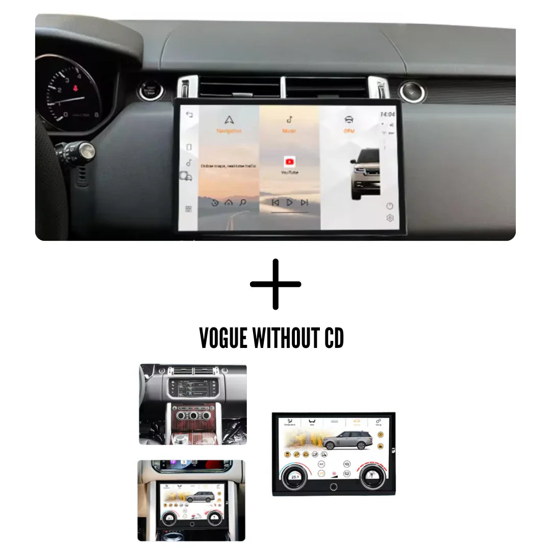 Autoradio Android 15 pour Range Rover Sport Vogue 13.3 pouces 2013-2017 avec Apple CarPlay et Android Auto, marque Movyro.