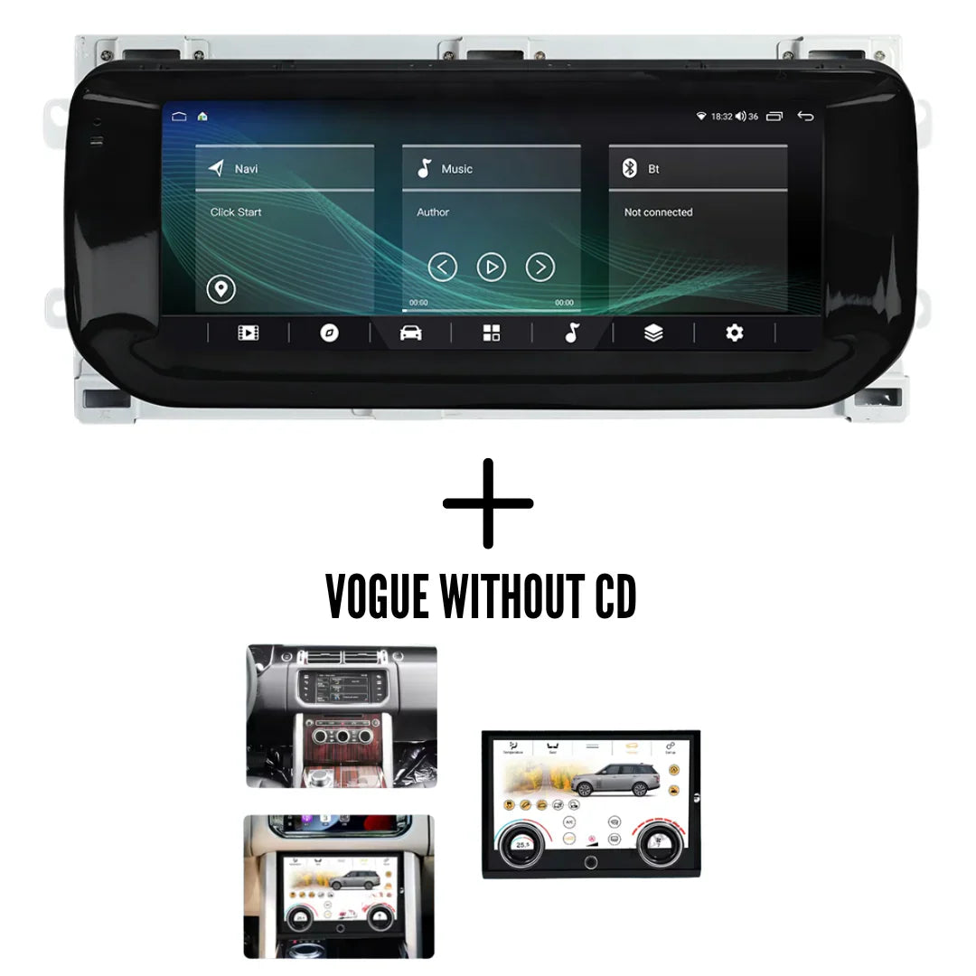 Autoradio Movyro pour Range Rover Sport Vogue 2013-2017, écran tactile Android 15, Apple CarPlay, Android Auto, interface numérique.