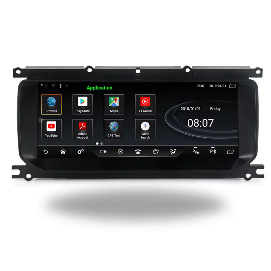 Autoradio Movyro Android 15 pour Range Rover Evoque 2011-2018 avec Apple CarPlay et Android Auto, écran tactile, compatible Land Rover.