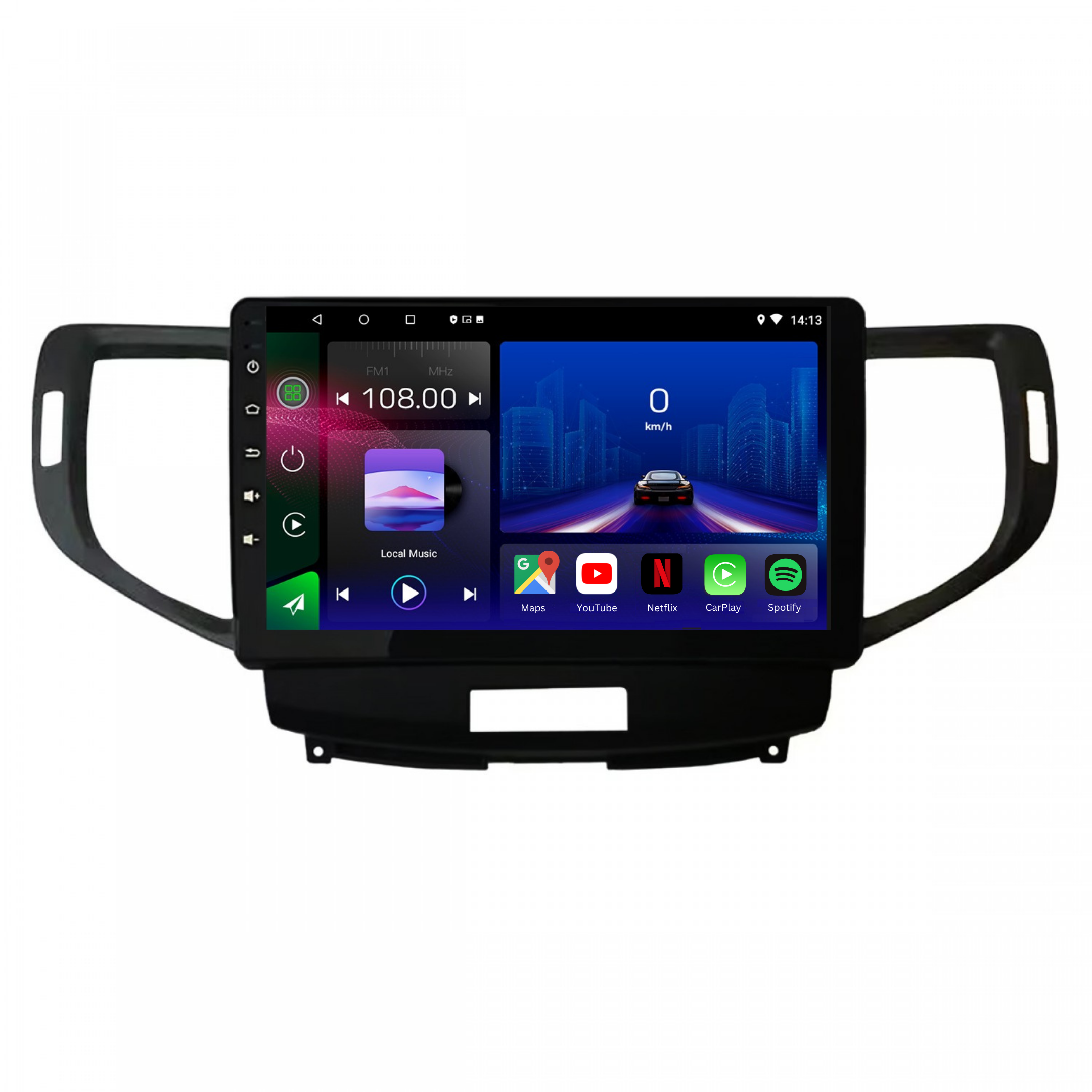 Autoradio Android 15 pour Honda Accord 2008-2012, Movyro, écran tactile, Apple CarPlay, Android Auto, système multimédia.