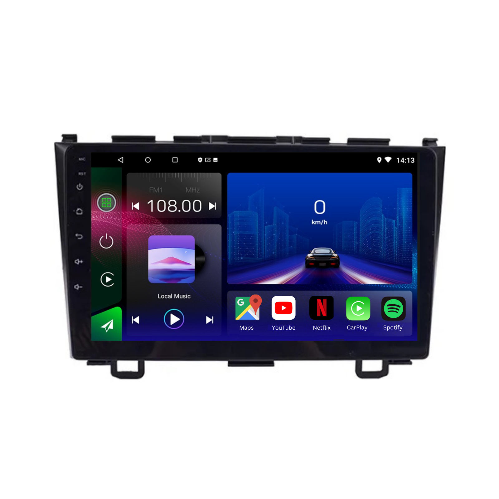 Autoradio Movyro pour Honda CRV 2007-2011, Android 15, Apple CarPlay, Android Auto, écran tactile.